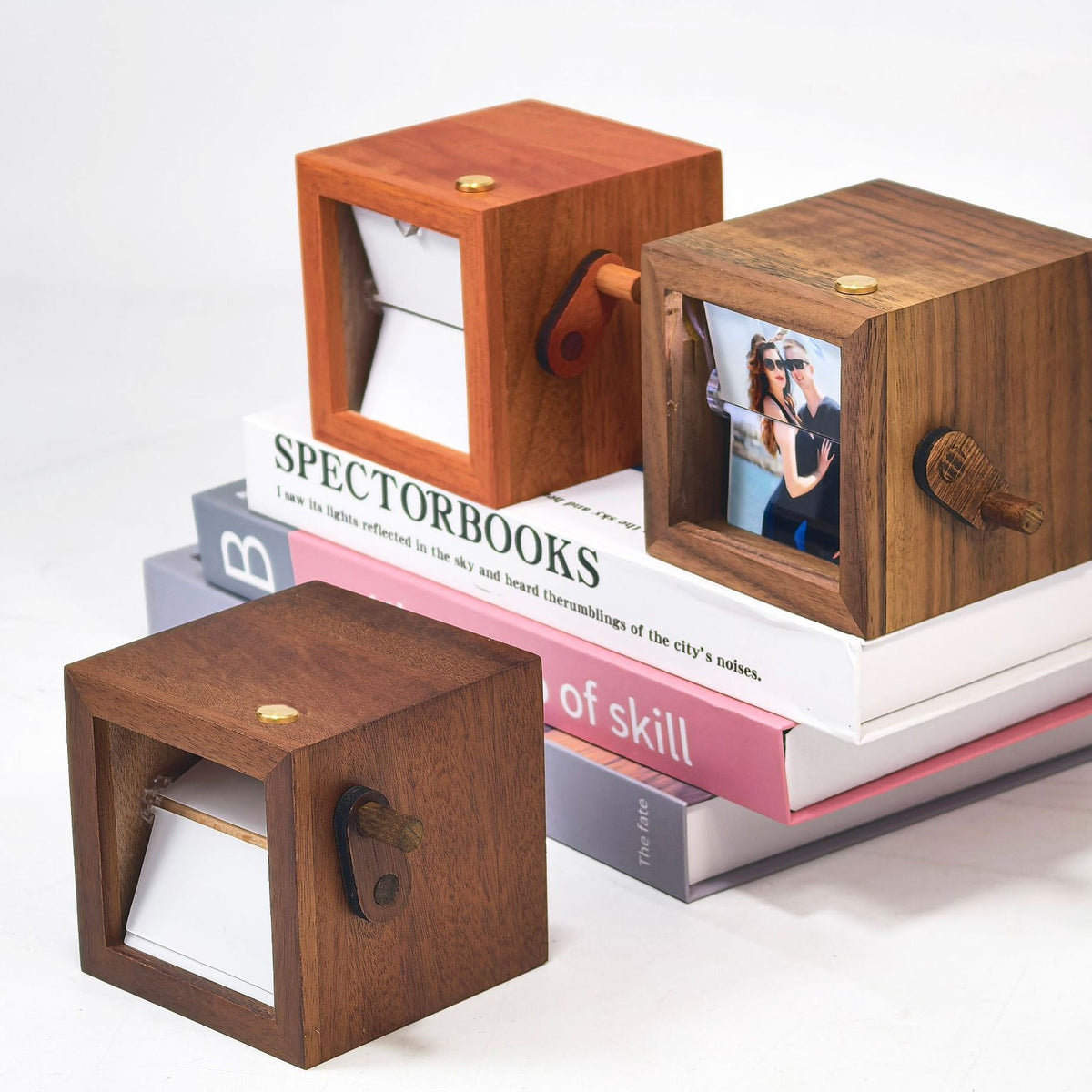 Personalized Hand-Crank Flip Book Photo Box