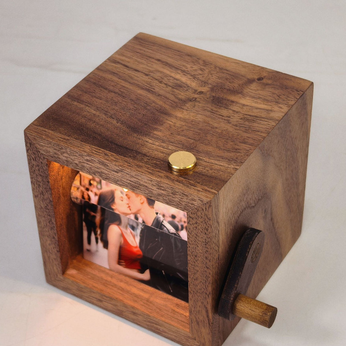 Personalized Hand-Crank Flip Book Photo Box