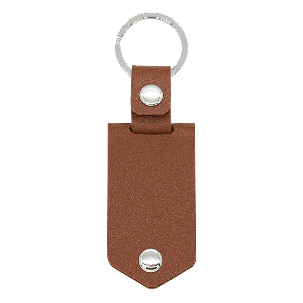 Personalized Photo Leather Keychain