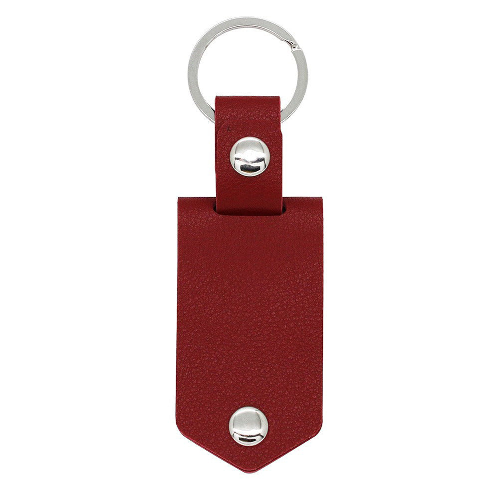 Personalized Photo Leather Keychain