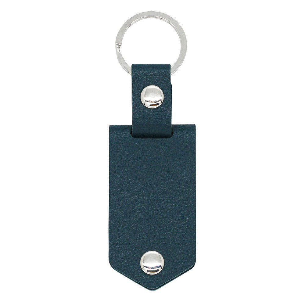 Personalized Photo Leather Keychain