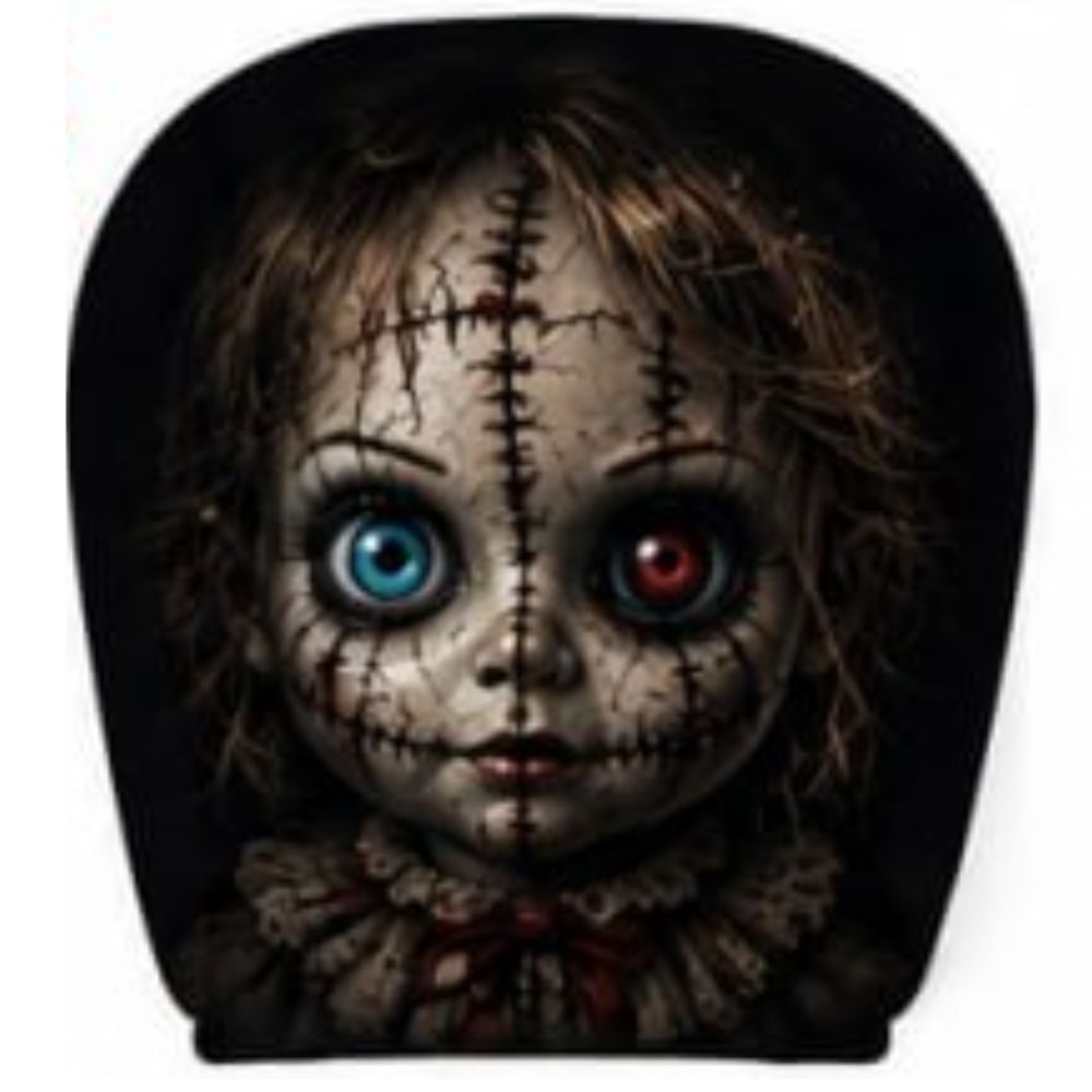 Halloween Horror Car Headrest Covers - 2-Piece Set