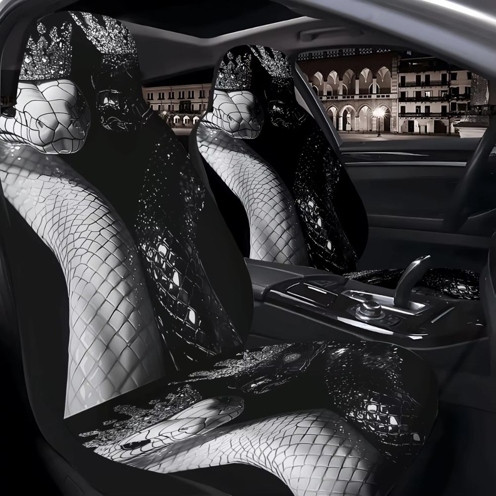Halloween Horror Car Front Seat Covers - 2-Piece Set
