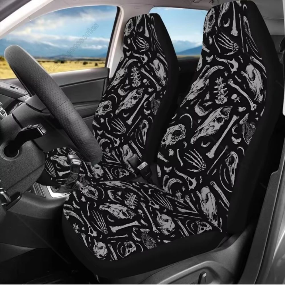 Halloween Horror Car Front Seat Covers - 2-Piece Set