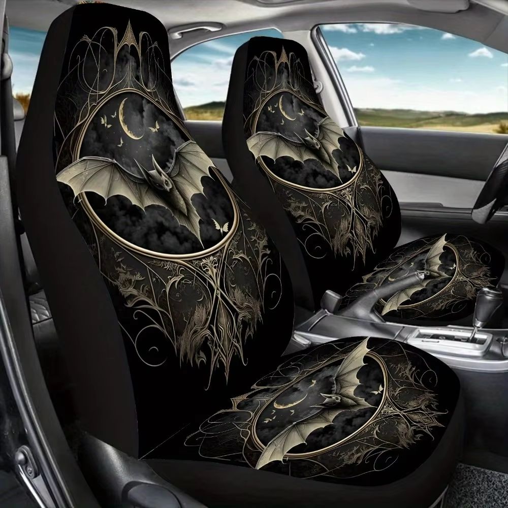 Halloween Horror Car Front Seat Covers - 2-Piece Set
