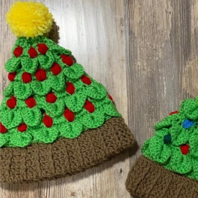 Christmas Tree Knit Beanie