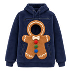 Christmas Pet Pouch Fleece Hoodie