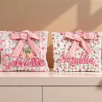 Personalized Quilted Bow Pouch