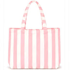 Personalized Striped Tote Bag