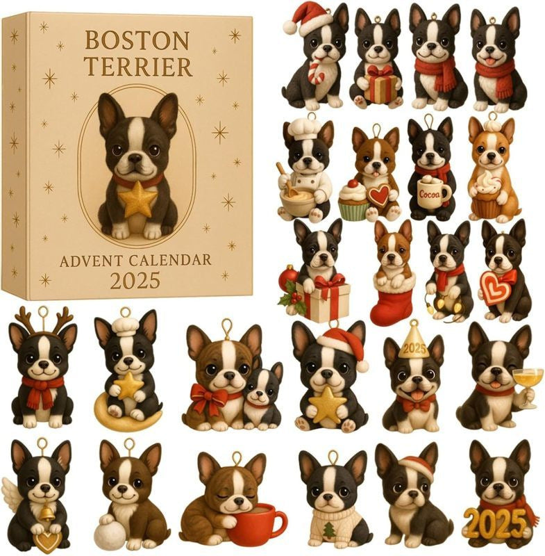 24 Days of Christmas Advent Calendar with Acrylic Ornaments