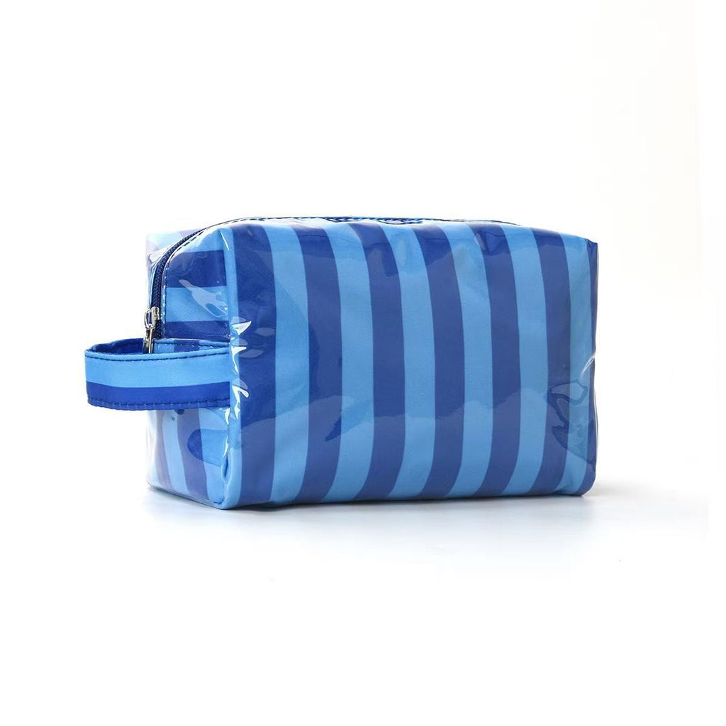 Personalized Striped Toiletry Bag