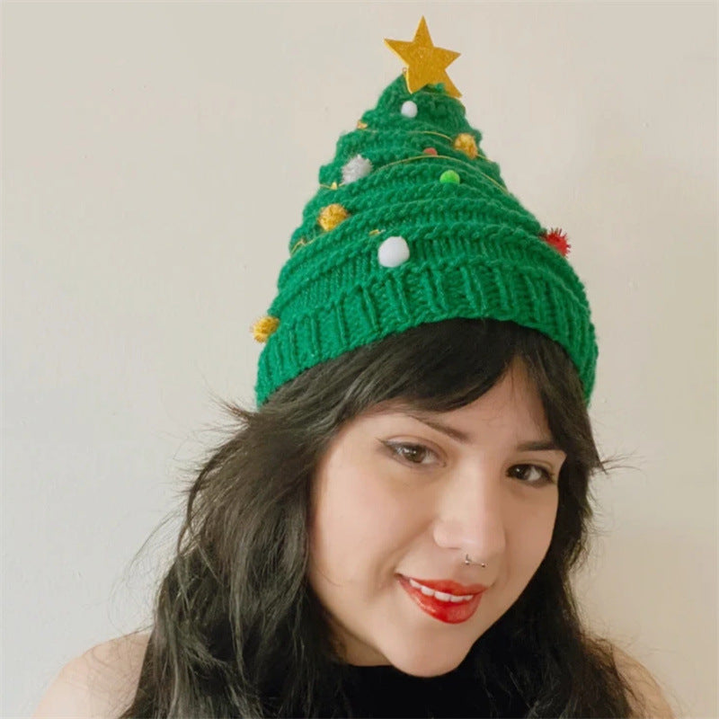 Christmas Tree Knit Beanie