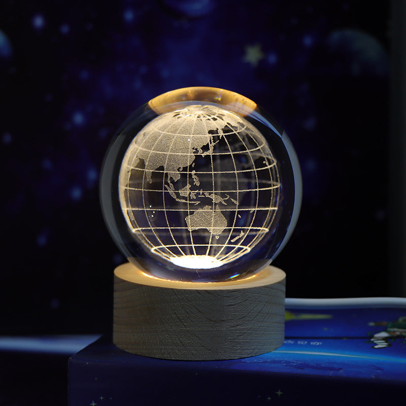 3D Crystal Ball Night Light