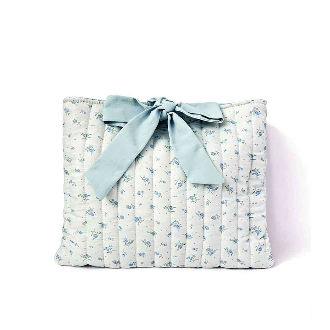 Personalized Quilted Bow Pouch