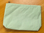 Personalized Seersucker Makeup Bag