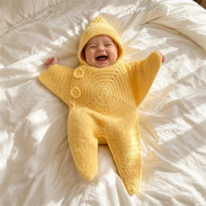 Crochet Starfish Baby Sleep Sack