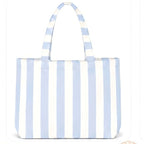 Personalized Striped Tote Bag