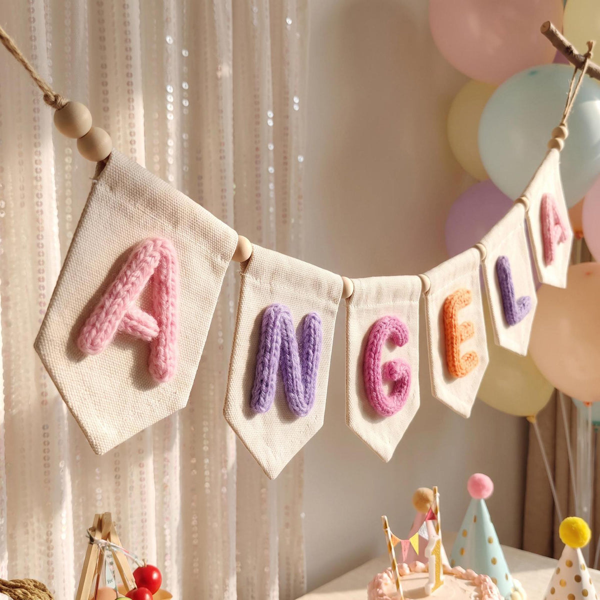 Personalized Yarn Letter Name Banner
