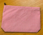 Personalized Seersucker Makeup Bag