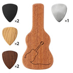 Personalized Engraved Wooden Guitar Pick Holder