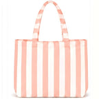 Personalized Striped Tote Bag