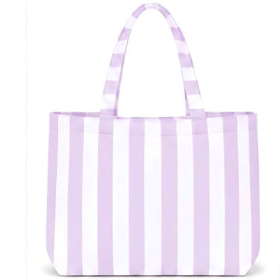 Personalized Striped Tote Bag