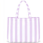 Personalized Striped Tote Bag