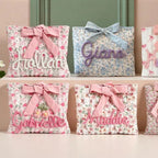 Personalized Quilted Bow Pouch