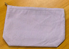 Personalized Seersucker Makeup Bag