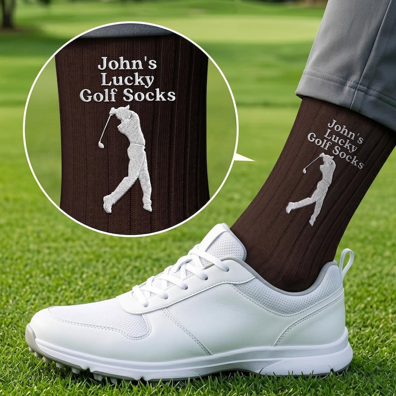 Personalized Embroidered Golf Socks