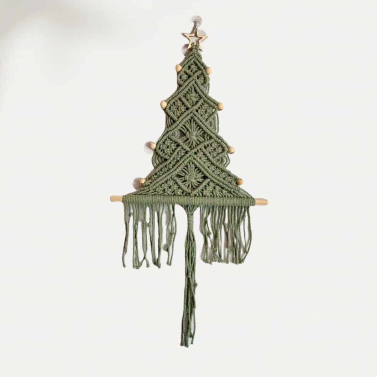 Macrame Christmas Tree Wall Hanging
