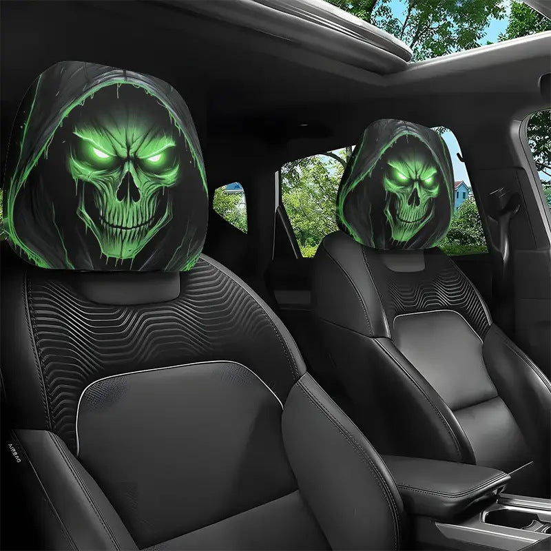 Halloween horror car headrest covers - product view 1