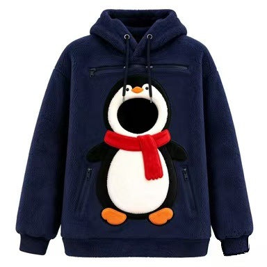 Christmas Pet Pouch Fleece Hoodie