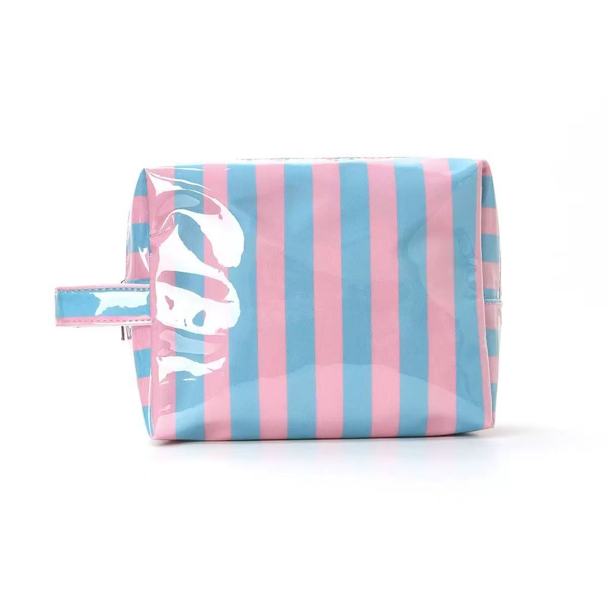 Personalized Striped Toiletry Bag