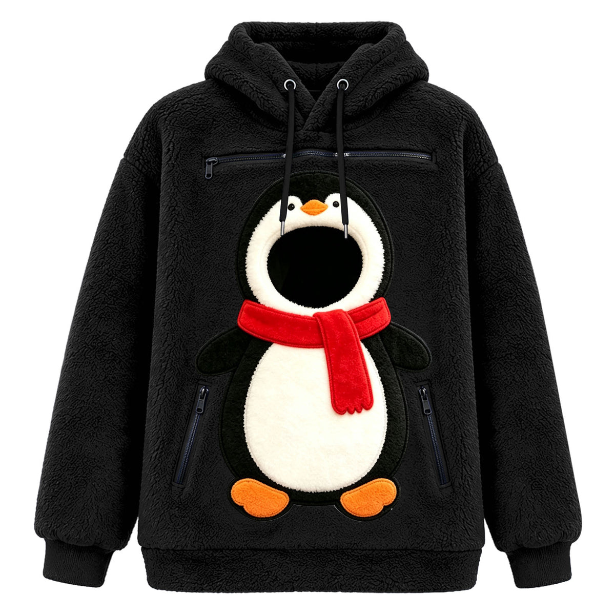 Christmas Pet Pouch Fleece Hoodie