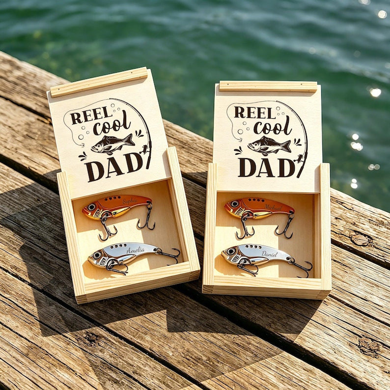 Personalized Engraved Fishing Lure, Reel Cool Dad