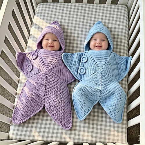 Crochet Starfish Baby Sleep Sack