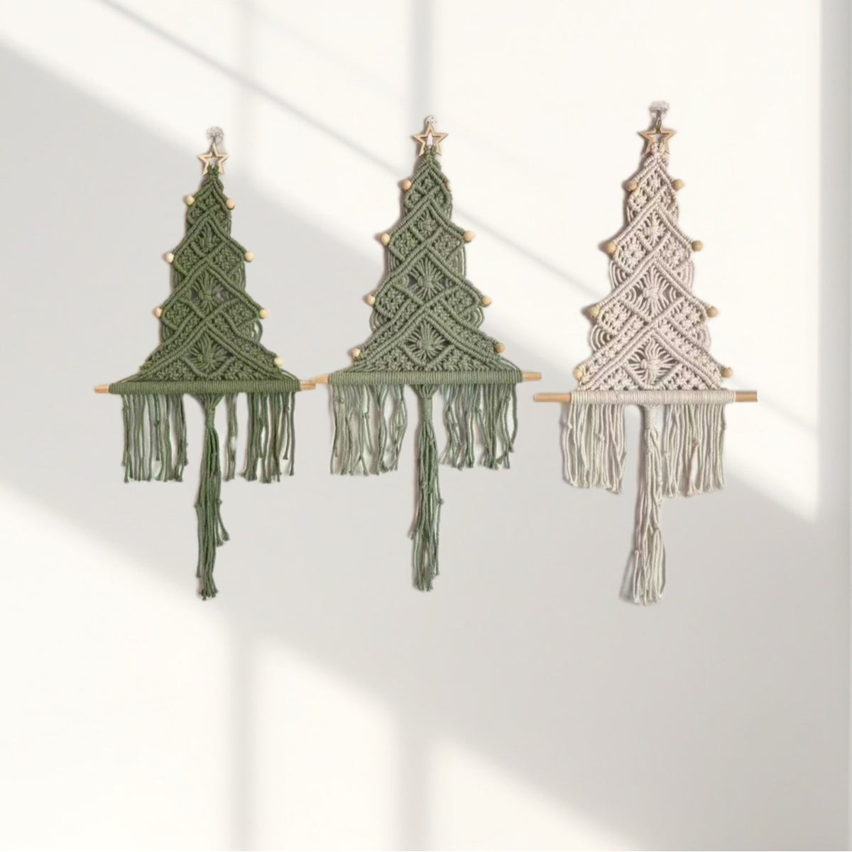 Macrame Christmas Tree Wall Hanging