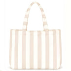 Personalized Striped Tote Bag