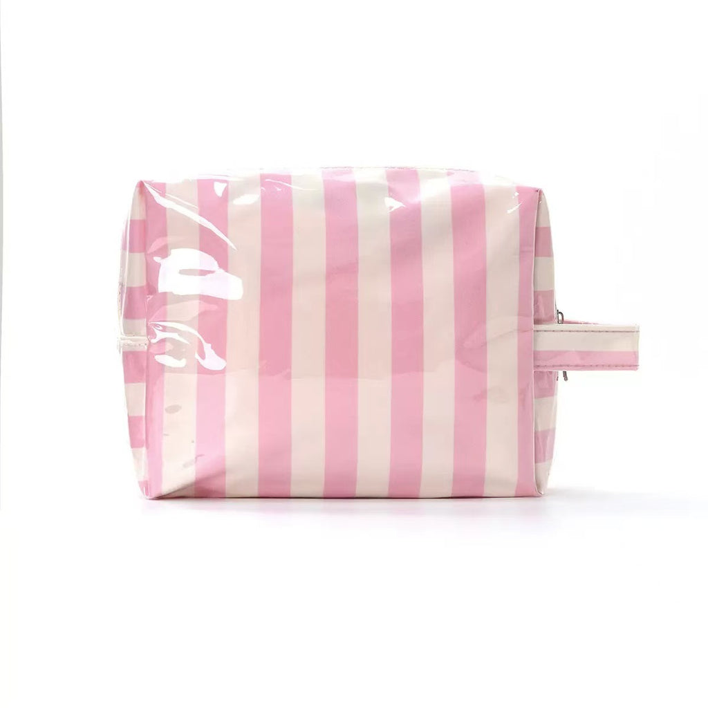 Personalized Striped Toiletry Bag