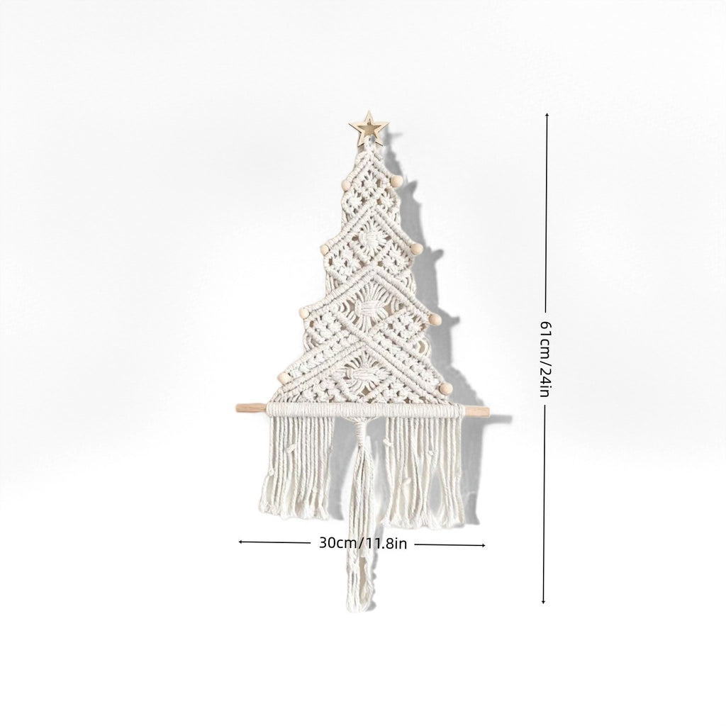 Macrame Christmas Tree Wall Hanging