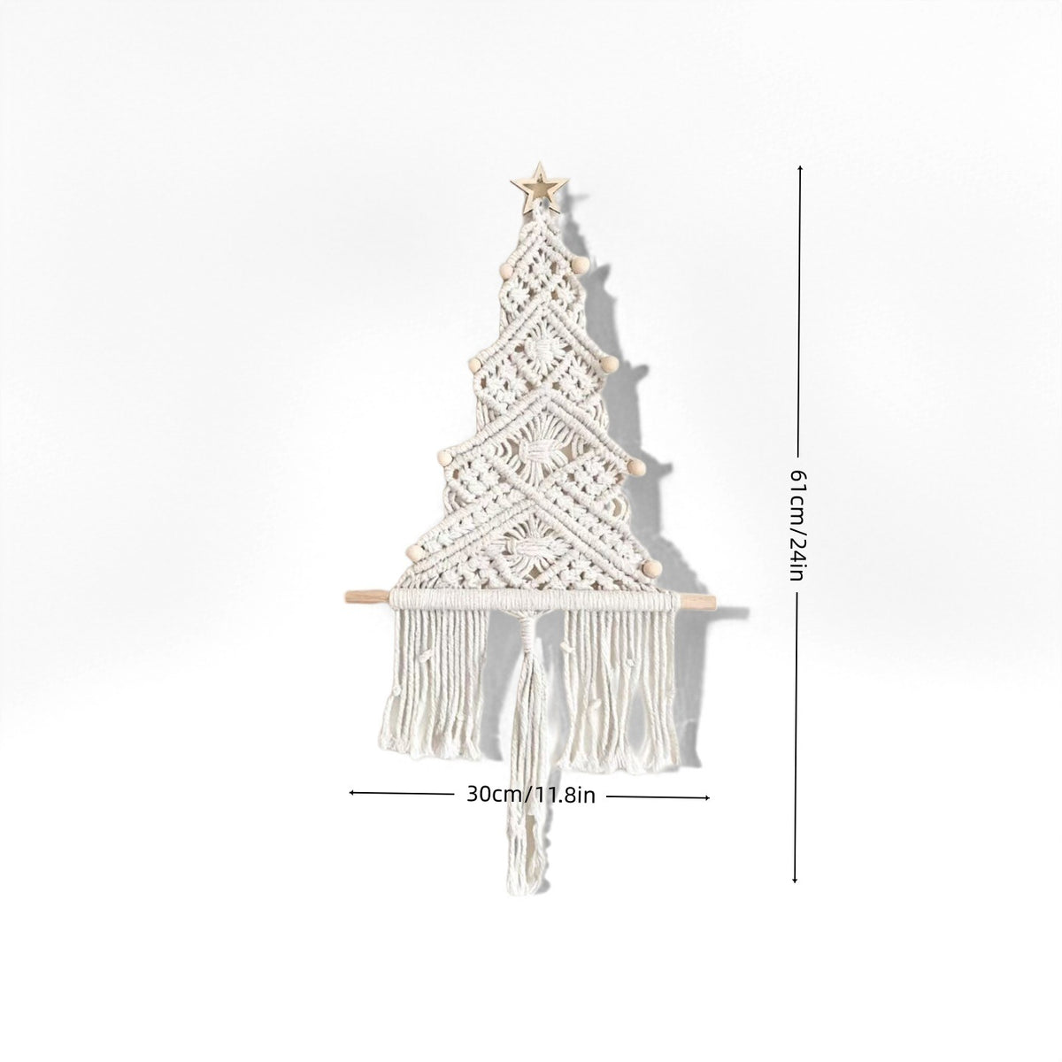 Macrame Christmas Tree Wall Hanging