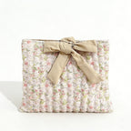 Personalized Quilted Bow Pouch