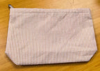 Personalized Seersucker Makeup Bag