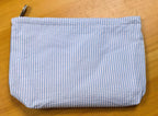 Personalized Seersucker Makeup Bag