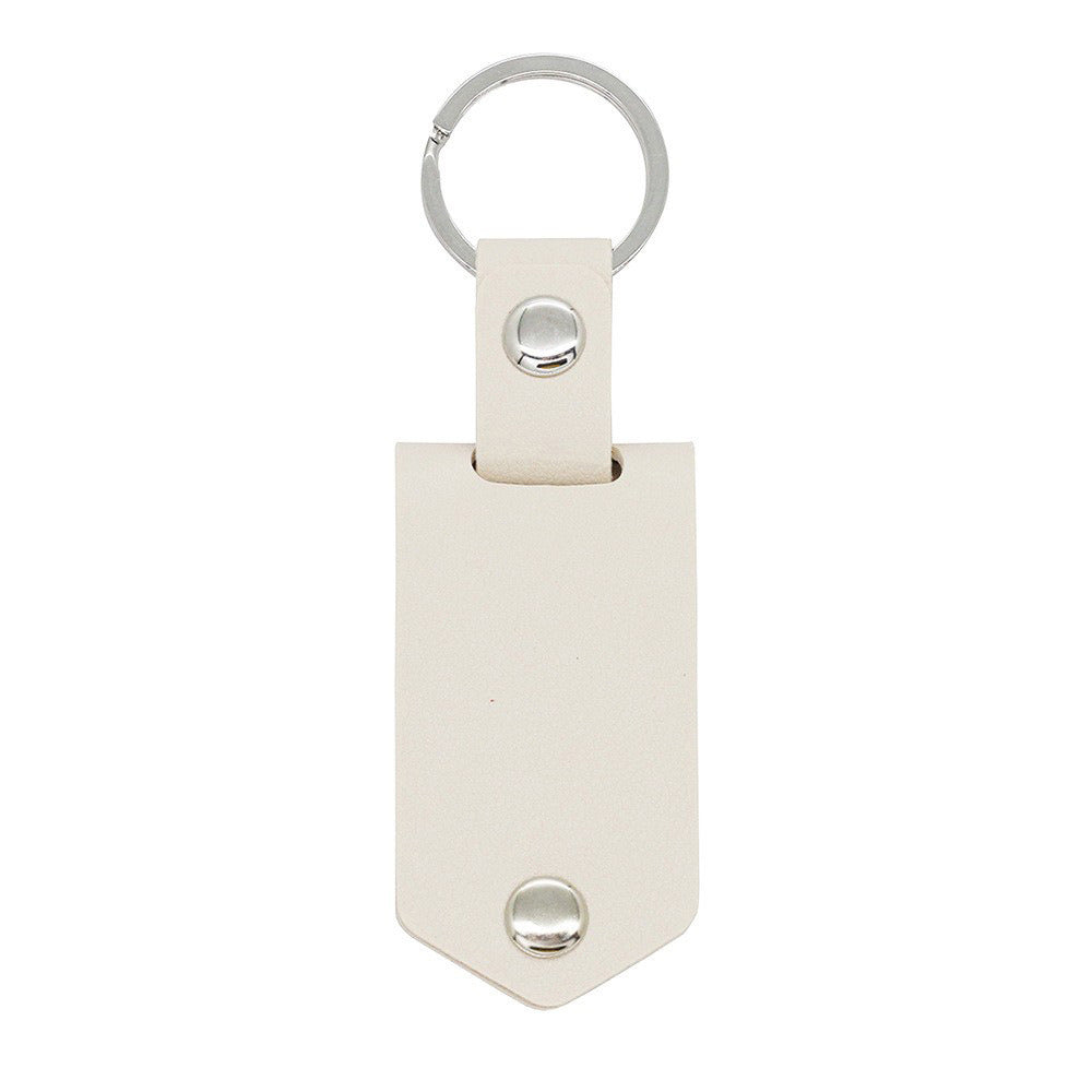 Personalized Photo Leather Keychain