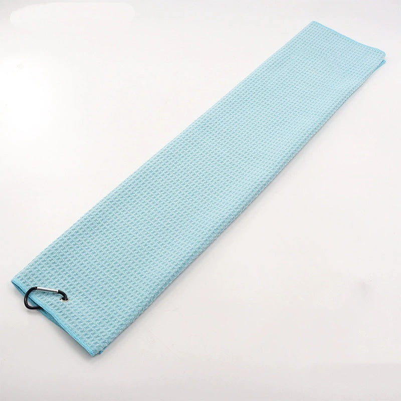Sky blue quick-dry golf towel